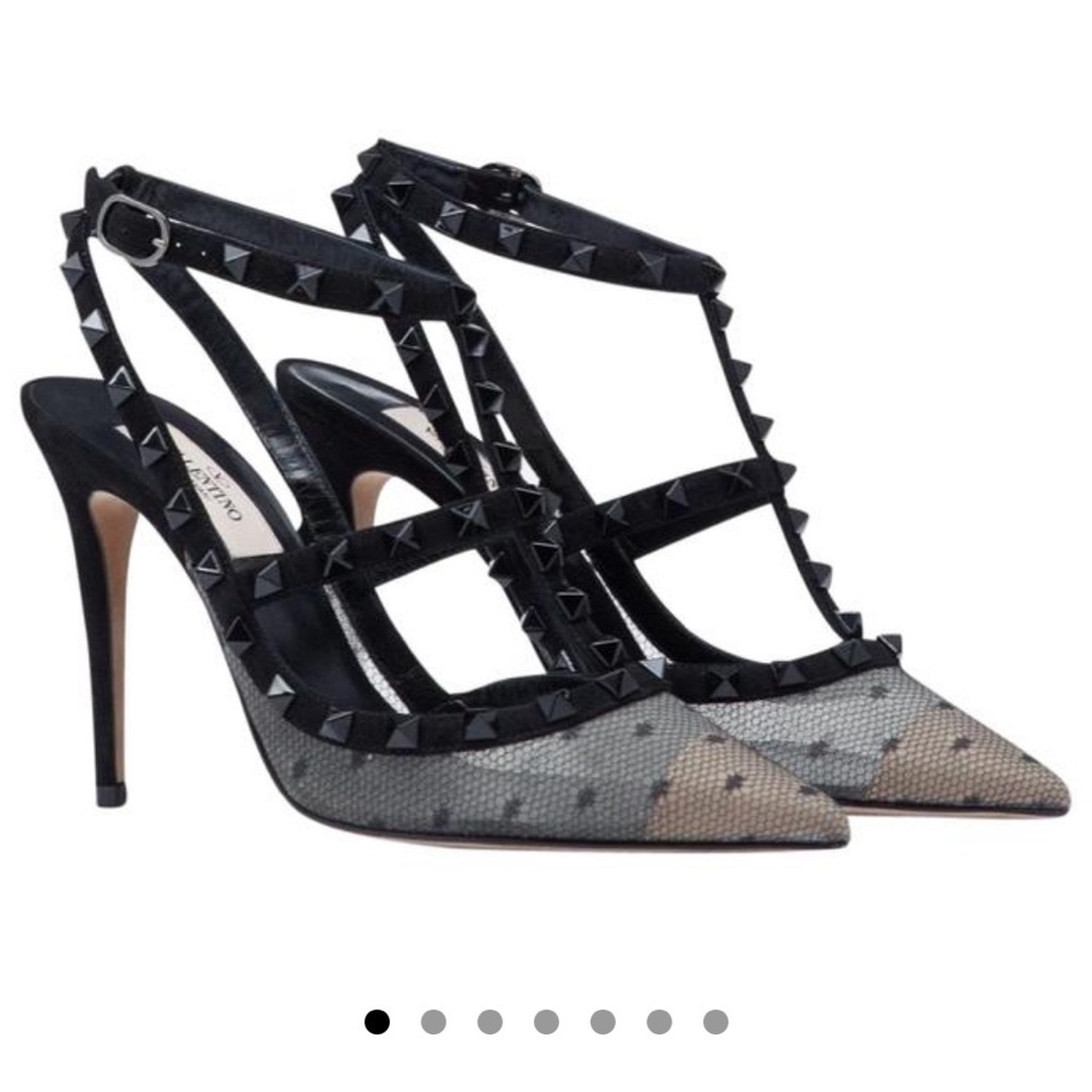 Valentino Rockstud Lace 100mm Pumps